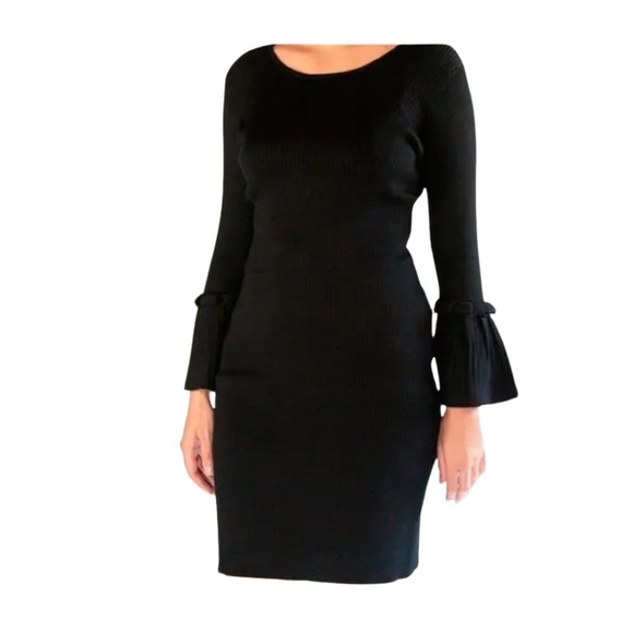 Dresses & Skirts - Nina Leonard Ribbed Knit Sweater Dress